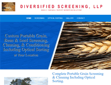 Tablet Screenshot of diversified-screening.com